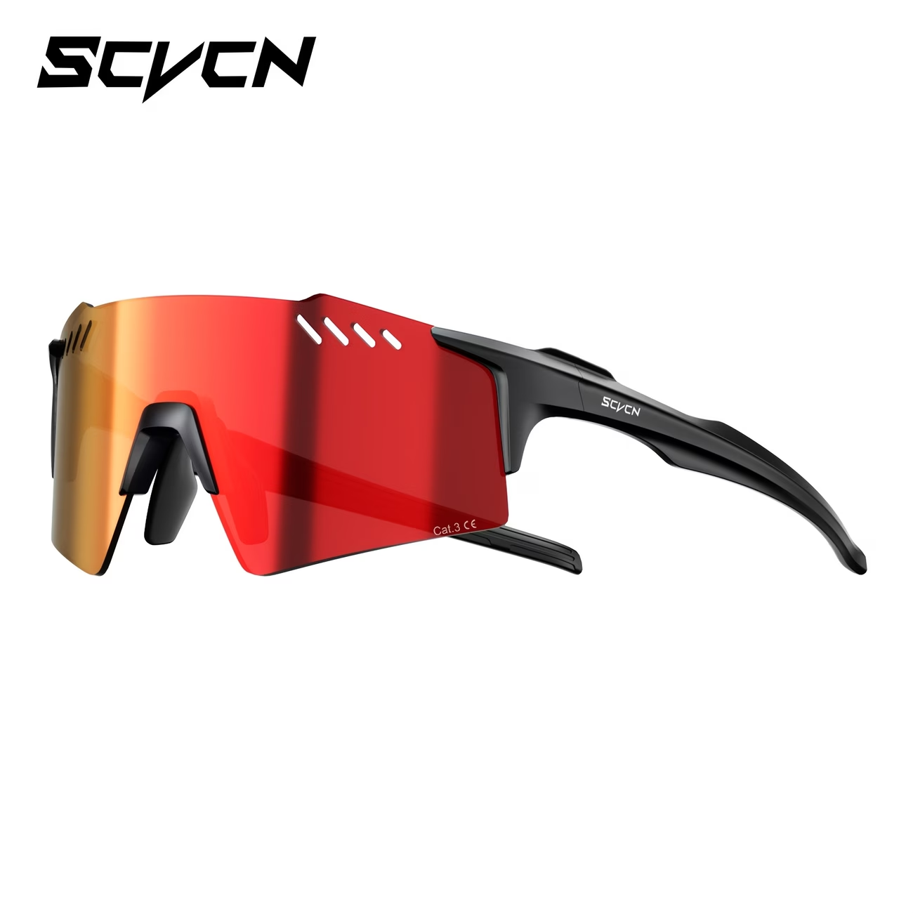 Lentes visor Rojo marco Negro