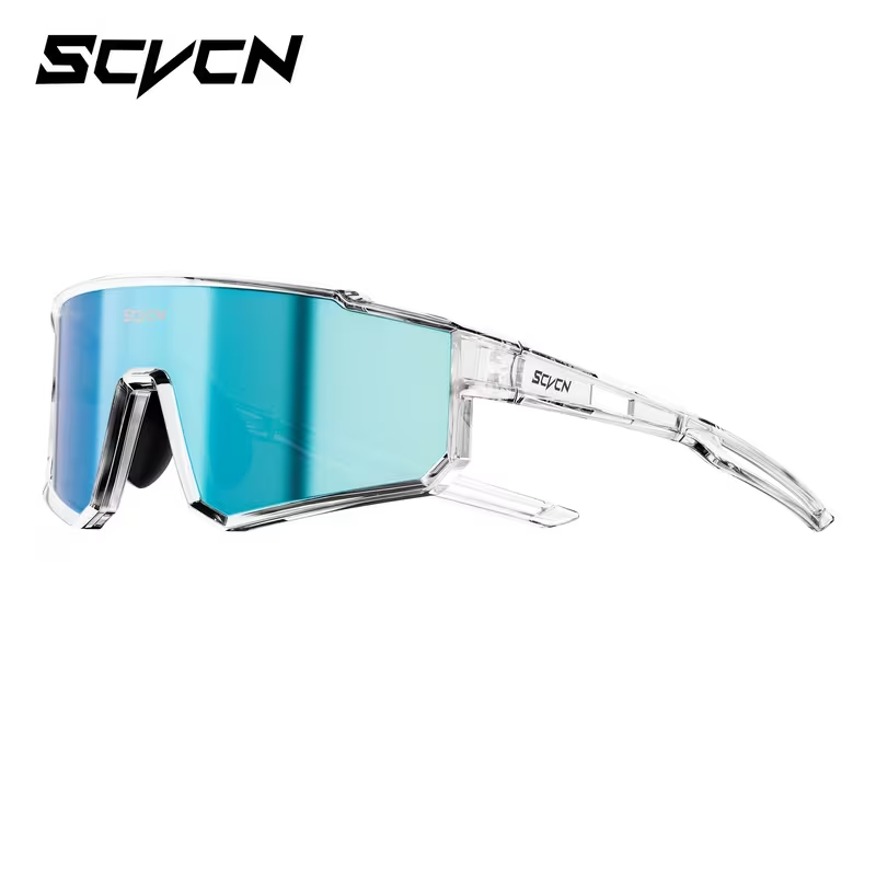Lentes visor Celeste marco Transparente